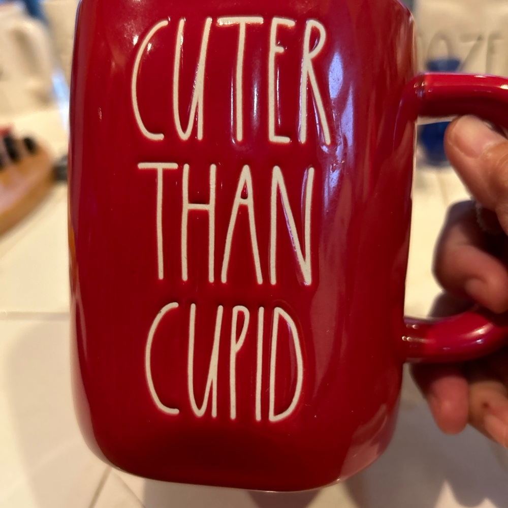 Rae Dunn Red 'Cuter Than Cupid' Mug